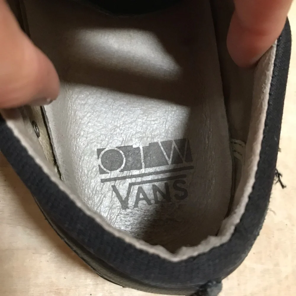 Vans OTW Black Leather Lace-Up Casual Sneakers Size 7.5